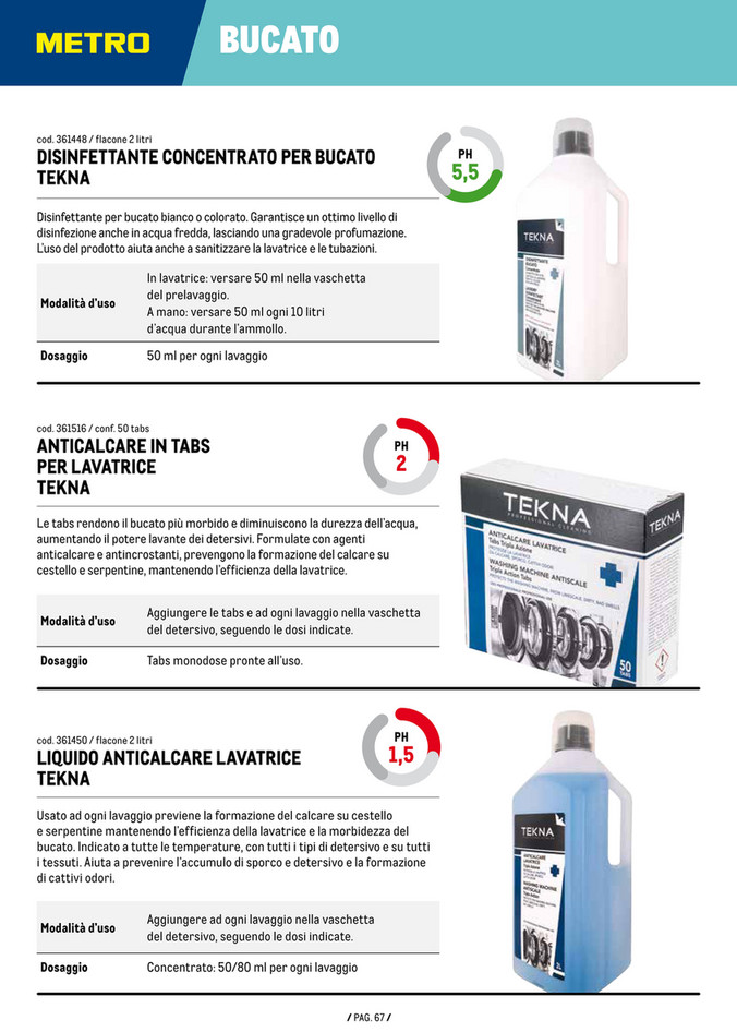 Disinfettante bucato TEKNA 1 lt 